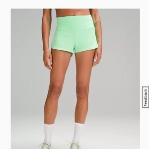 Lululemon Speed up high rise shorts 2.5”